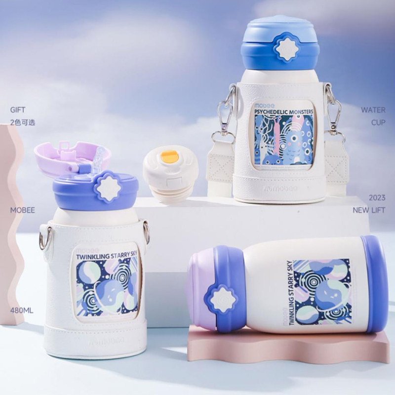 mobee儿童卡通保温杯316不锈钢