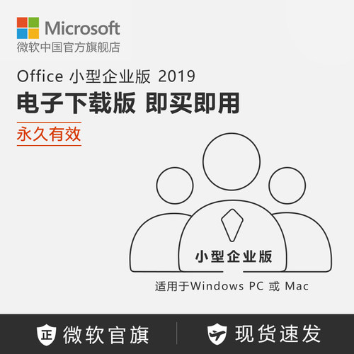 Microsoft/微软 Office 小型企业版 2019 激活密钥