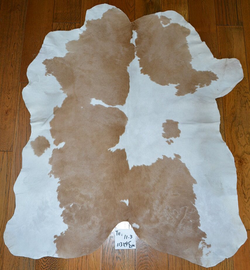 整张奶牛皮地毯地垫进门门毯 小牛皮T11长毛皮草毯子真皮毛脚垫