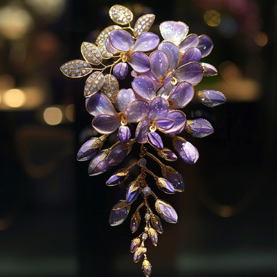 高奢高端高级感胸针原创手工制作