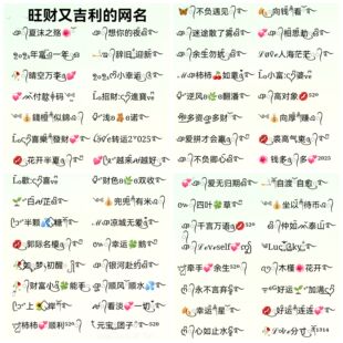 2026年受欢迎的招财转运网名,特殊符号网名,微信昵称,微信网名