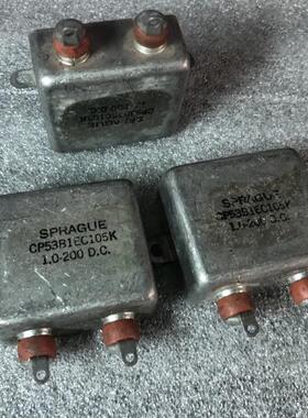 古董美国 SPRAGUE 思碧 200V 1UF CP53B1EC105K 分频耦合油浸电容