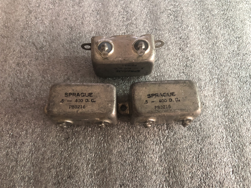 古董思碧高压胆机耦合油浸电容