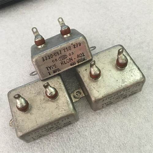 古董 美国 TOBE TYPE RLON-401  1UF400V 分频耦合油浸电容