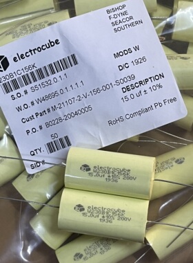 原盒 美国电子俱乐部 electrocube W230B 15UF 200V 分频耦合电容