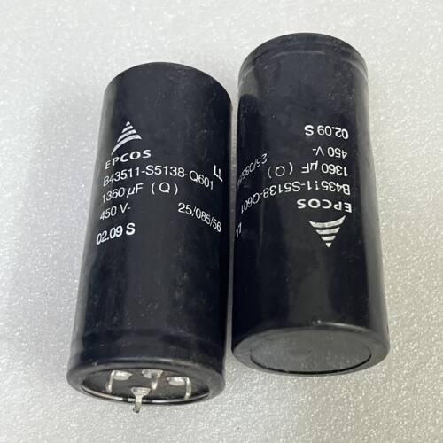 拆机 EPCOS B43511-S5138-Q601 1360UF 450V 胆机滤波电解电容