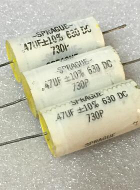 拆机 美国思碧 SPRAGUE 730P系列 0.47UF 630V 铜脚音频耦合电容