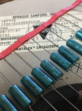 原盒USA美国SPRAGUE思碧150D系 22UF 35V 发烧音频 钽电容
