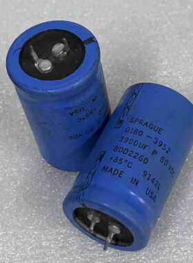 拆机 美国SPRAGUE思碧 80D系列 3900UF 80V 发烧胆机音频滤波电容