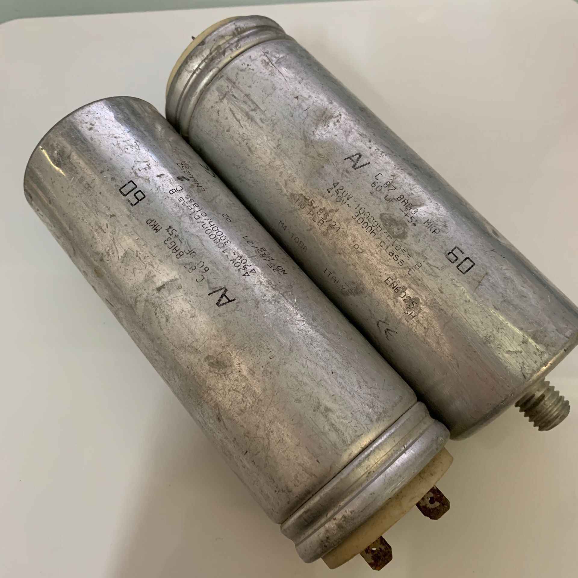 拆机ARCOTRONICS AV C.87.0CG3 MKP 60uF470VAC 电机启动油浸电容