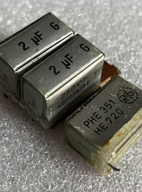 拆机 瑞典RIFA PHE351 HE720 250V 2UF 老款透明分频无极电容