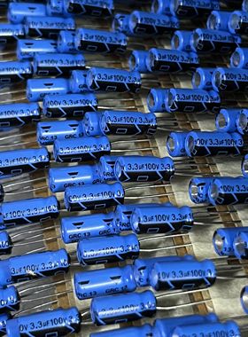 全新 飞利浦 VISHAY GRC系列 3.3UF 100V 105°C发烧音频电解电容