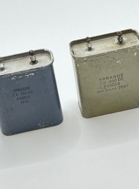 拆机美国 思碧 SPRAGUE 6UF 600V 7UF 400V 胆机耦合油浸无极电容