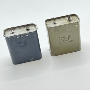 拆机美国 思碧 SPRAGUE 6UF 600V 7UF 400V 胆机耦合油浸无极电容