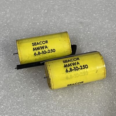拆机美国早期SEACOR MMWA  6.8UF 250VDC 发烧耦合分频无极电容