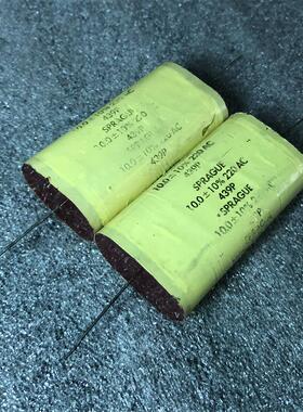 拆机美国 思碧 SPRAGUE 439P系10UF220VAC 600V 发烧耦合无极电容