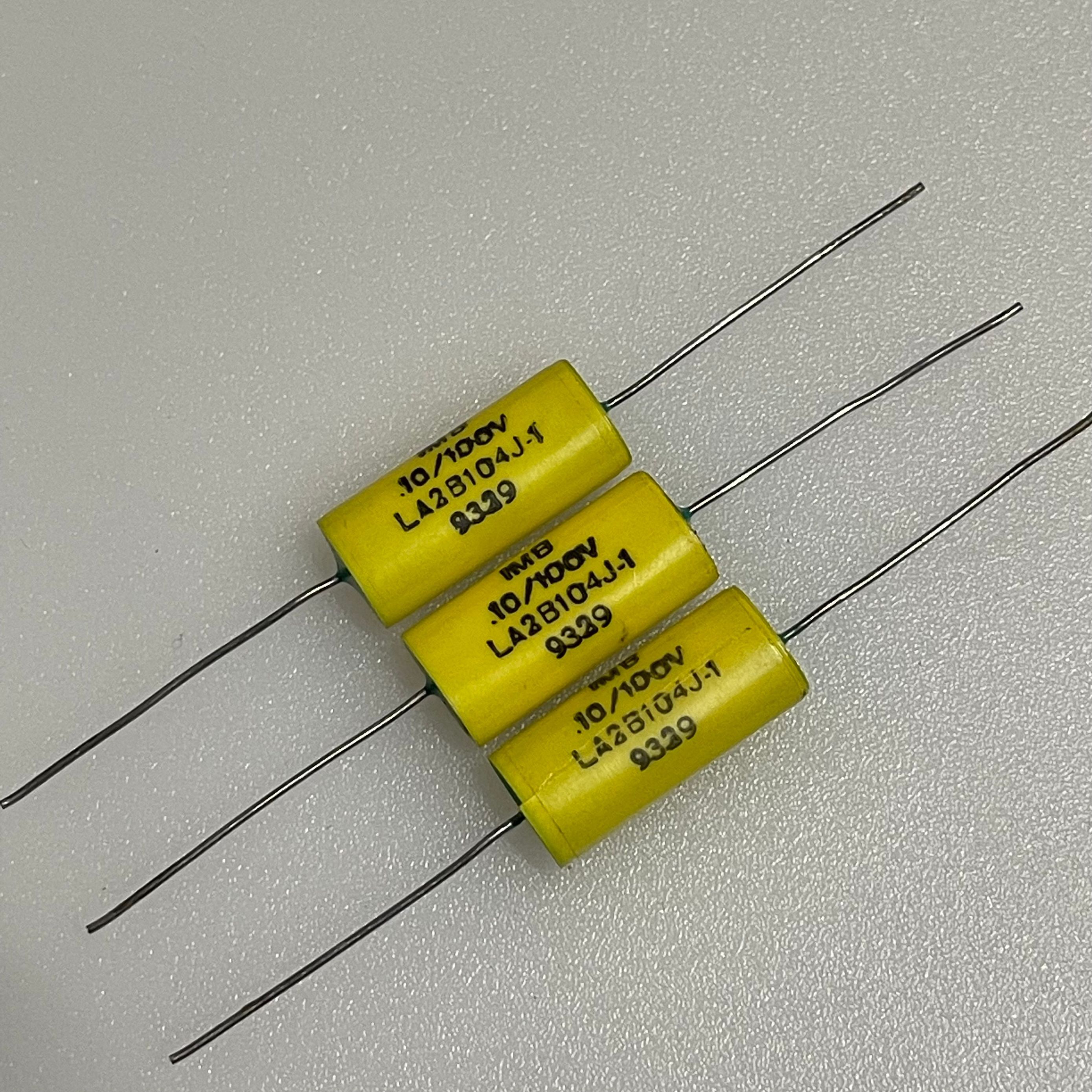 美国IMB LA2B104J-1系 0.1UF 100V 绿头款锡箔发烧耦合薄膜电容
