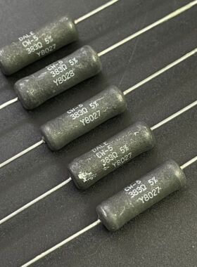 美国VISHAY-DALE CW-5 6.5W 383R 383Ω MEXICO产 大功率线绕电阻