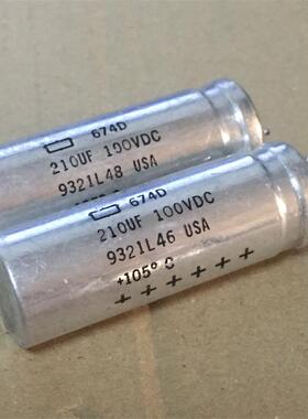 拆机美国 SPRAGUE 思碧化工674D系列  210UF100V发烧阴极电解电容