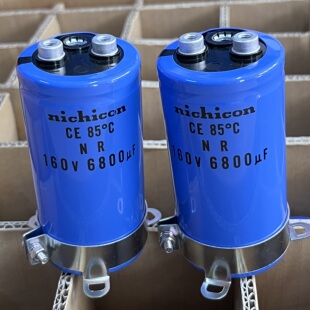 全新日本尼康 nichicon CE 160V 6800UF 大水溏滤波电解电容