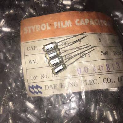 全新日本CQSA聚苯乙烯电容 1500PF 100V 152K聚苯乙烯薄膜电容