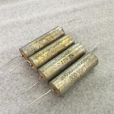 拆机 美国AEROVOX 2UF 300V 古董铜壳分频无极电容
