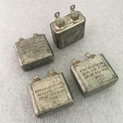 古董美国AEROVOX 0.05UF 代 0.047UF 600V 胆机耦合油浸无极电容