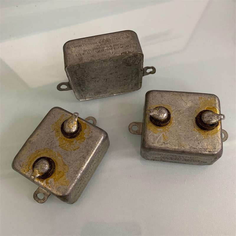 古董美国铜壳油浸电容