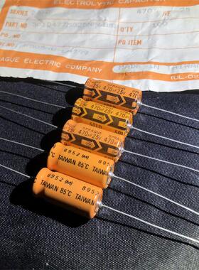 美国思碧SPRAGUE 501D系列 470UF 25V 发烧轴向阴极电解电容