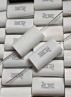 原装 美国 CDET 941C12P47K-F 0.47UF 1200V 轴向无感吸收电容