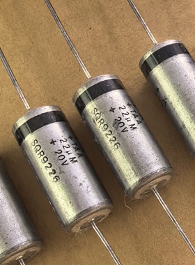 美国 AVX TAA系 22UF 20V TAAC226M020 轴向发烧音频钽电解电容