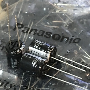 50V 原包日本松下Panasonic 100UF 发烧音频电解电容 105°C
