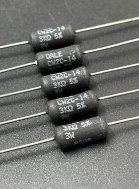 全新美国 VISHAY-DALE CW2C-14 3K 3W 3KR 3KΩ 发烧胆机音频电阻