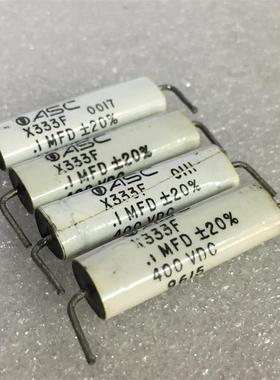 拆机 美国 ASC X333F 系列 400V DC 0.1UF 104 发烧音频无极电容