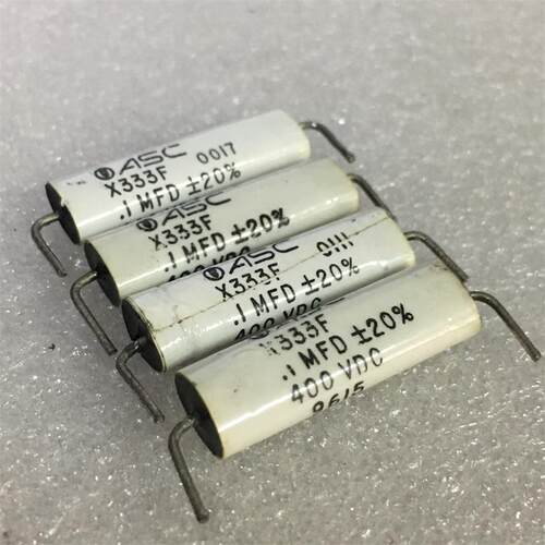 拆机 美国 ASC X333F 系列 400V DC 0.1UF 104 发烧音频无极电容