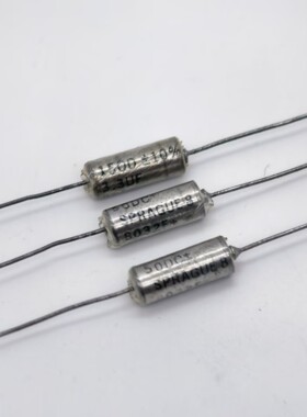 美国 SPRAGUE思碧 150D系 3.3UF 50V 轴向音频金封钽电解电容