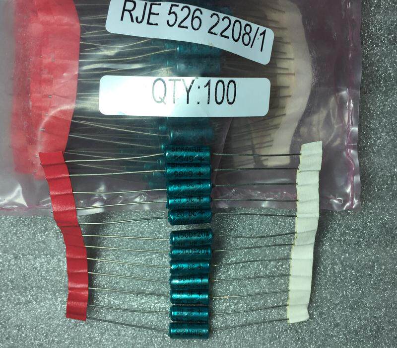 原装美国 SPRAGUE 思碧 150D系 10UF20V 代替25V 轴向钽电解电容