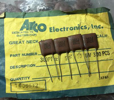 原装日本SOSHIN ARCO 361J 360PF 50V 发烧耦合云母电容