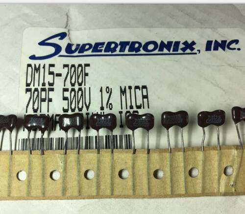 原盒美国 CDE DM15-700F 70PF 500V 1% 发烧银云母电容