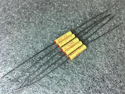 法国 SIC-SAFCO 古董红头 3300PF 100V 发烧轴向耦合无极电容