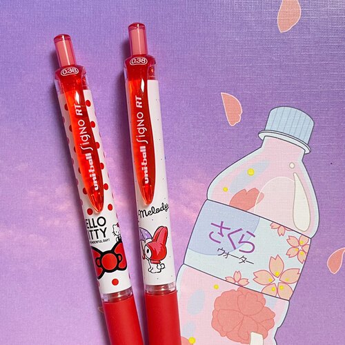 日本0.38凯蒂猫中性笔三菱
