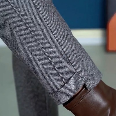 高端毛呢女裤子2024新款爆款