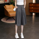 薄款 六分阔腿裤 七分裙裤 宽松显瘦大码 2026休闲百搭透气冰丝裤 夏季