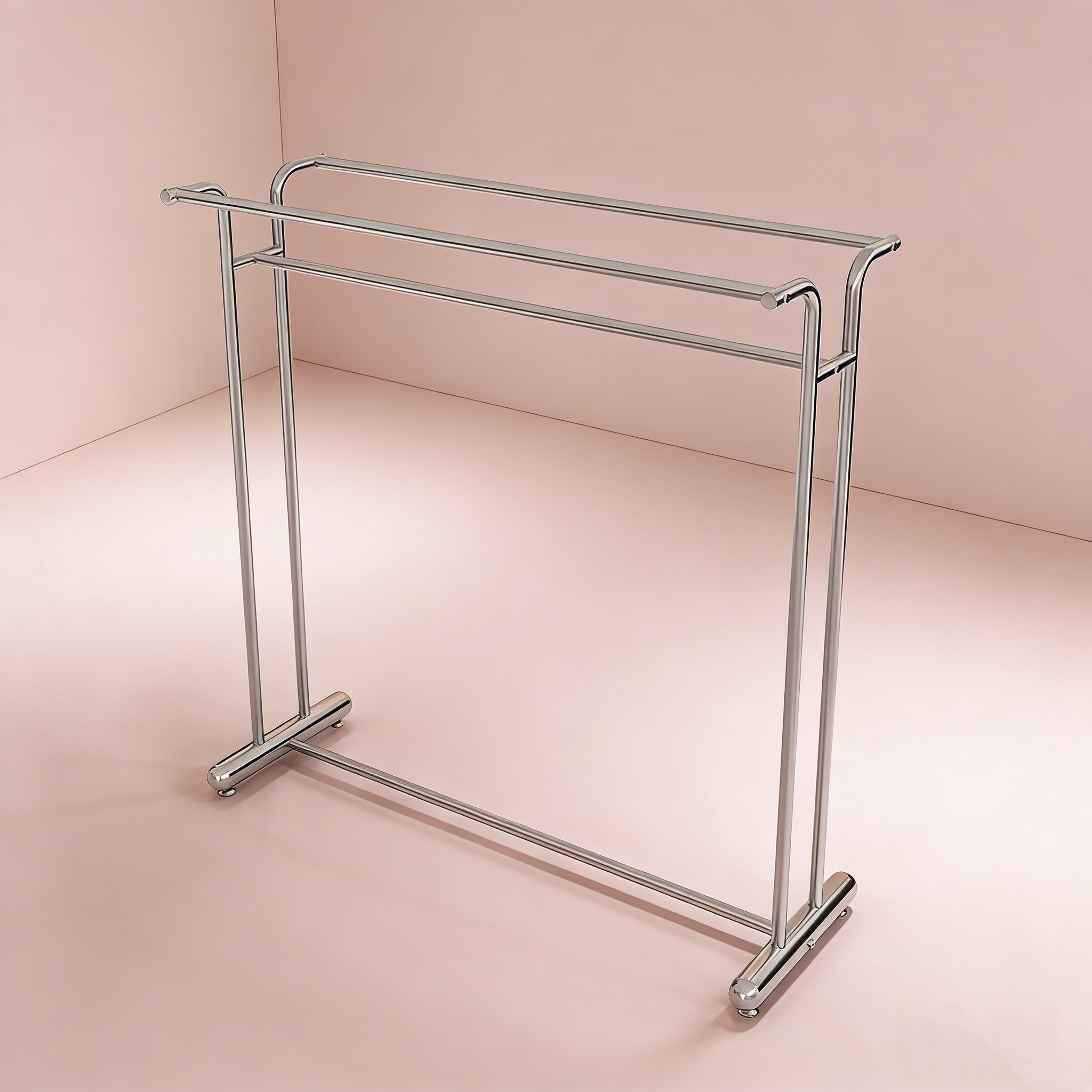 服装店展示架落地式女装货架双排陈列架不锈钢挂衣架童装店中岛架