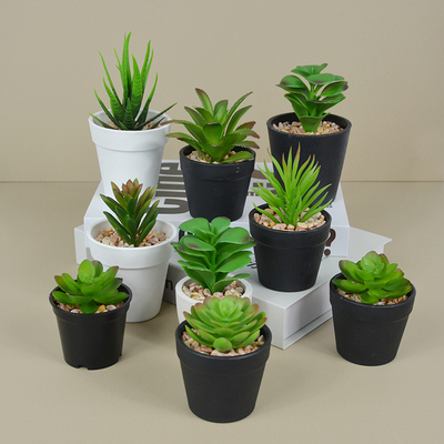 仿真桌摆放绿植盆栽大堂装饰