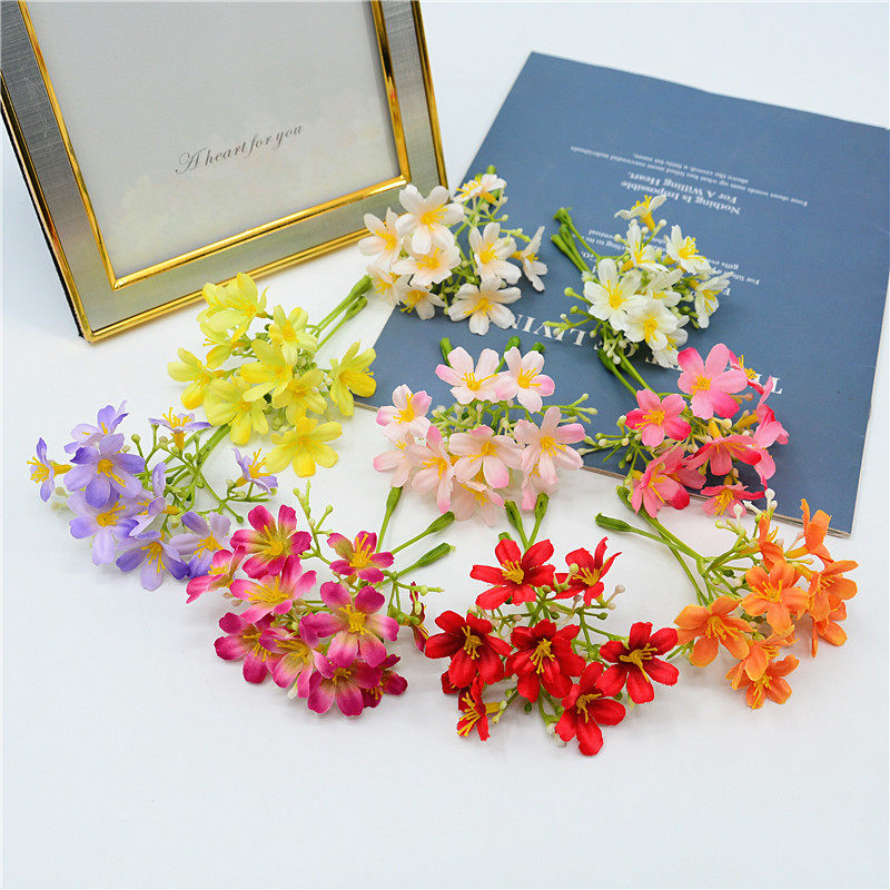 仿真人造花瑞香花串假花满天星婚庆居家装饰工程客厅餐桌酒店摆件图片