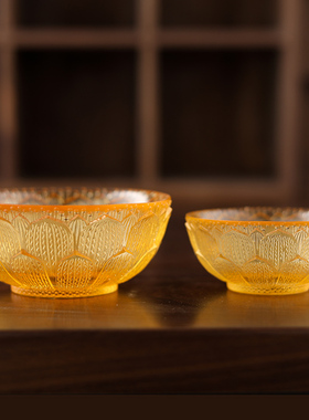 供碗古法琉璃供水杯复古