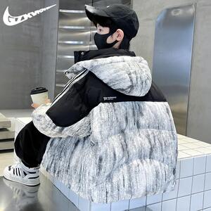 耐克顿男童冬装棉衣2024新款冬季棉袄加厚中大童加绒棉服男孩外套