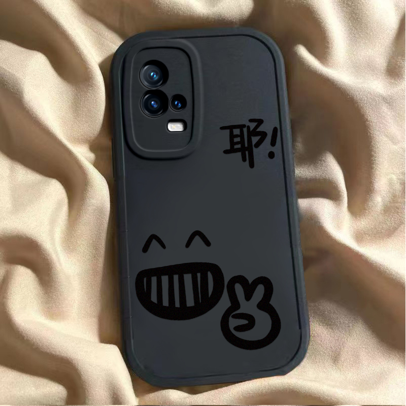 适用于iqoo8壳新款iQoo8pro全包iQ8防摔iq008保护套爱酷八软硅胶iooq8por卡通男lqoo女生vivoi可爱潮比耶