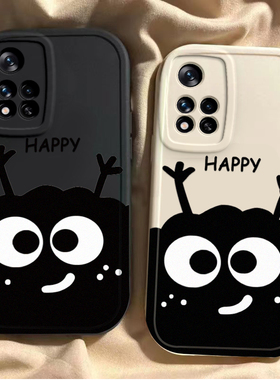 适用于红米Note11pro壳新款Redminote11Tpro全包Redmi小米noto11T套not115G卡通nont114G防摔外壳tpo男女